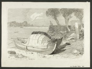 Shored Både af Cornelius Varley