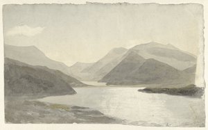 Sollys over en sø nær Snowdon, Llanberis, North Wales Sollys på en sø ved Snowdon, Llanberis, North Wales af Cornelius Varley