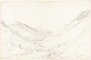 Tally Llyn fra Llyn Trigrain af Cornelius Varley