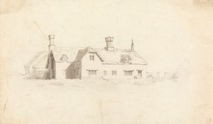 Udsigt over et hus af Cornelius Varley