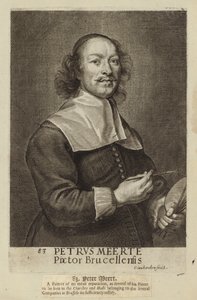 Peter Meert, flamsk maler. Gravering af Cornelis van Caukercken af Cornelius van Caukercken