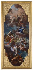 Sankt Helena og kejser Konstantin præsenteret for den hellige treenighed af Jomfru Maria