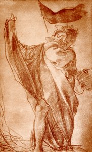 Design til en apostelfigur til katedralens dome i Parma af Antonio da Correggio