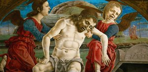 Renæssance :Le corps du Christ, entoure d