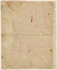 Lederen af Saint George og arkitektoniske planer (verso)