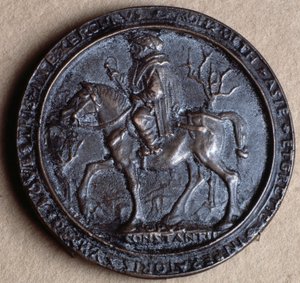 Erobreren Mehmet II (bronzemedalje af Costanzo da Ferrara