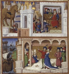 Illustration til eposet Æneiden af Virgil, 1450-1499