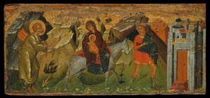 Flugten til Egypten (ægtempera på panel)