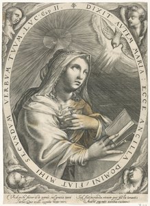 Bebudelse (Jomfru Maria) af Crispijn van de Passe (I)