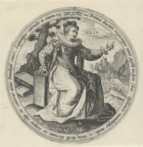 Clio The Nine Muses (serietitel) af Crispijn van de Passe (I)