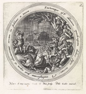 syndfloden History of Noah (serietitel) af Crispijn van de Passe (I)