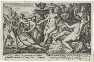 Diana i Callisto Metamorfosen van Ovidius (serietitel) af Crispijn van de Passe (I)