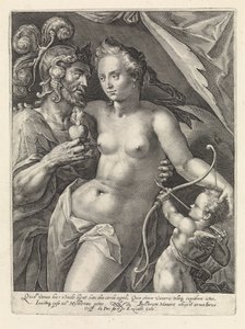 Mars og Venus Gods and Goddesses as Lovers (serietitel) af Crispijn van de Passe (I)