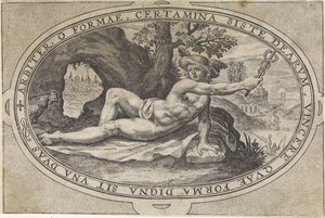 Merkur Gods and Goddesses Involvered in the Judgment of Paris (serietitel) af Crispijn van de Passe (I)