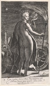 Nat Nox Proserpine (titel på objekt) De fire gange på dagen (serietitel) af Crispijn van de Passe (I)