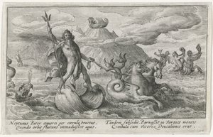 Neptun beroliger bølgerne Metamorphoses of Ovid (serietitel) af Crispijn van de Passe (I)