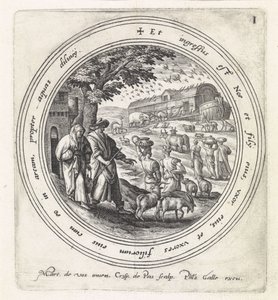 Noa gik ombord i arken med sin familie og dyrene History of Noah (serietitel) af Crispijn van de Passe (I)