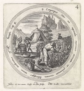 Noah planter en vingård History of Noah (serietitel) af Crispijn van de Passe (I)