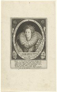 Portræt af Elizabeth I Tudor Royal English (serietitel) af Crispijn van de Passe (I)