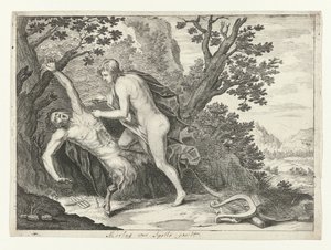 Apollo vil Marsyas af Crispijn van de Passe (II) (attributed to)