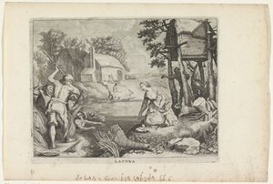 Leto (Latona) forvandler lykianerne til frøer Metamorphoses of Ovid (serietitel)