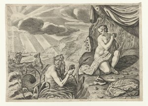 Scylla på flugt fra Glaucus Glauci forelsket i Scylla (titel på objekt) Metamorphoses of Ovid (serietitel)
