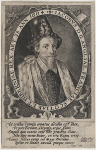 Jakob 1., konge af England af Crispijn van de Passe I