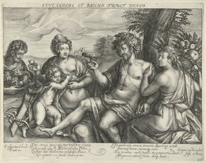 Bacchus, Venus og Ceres i et landskab Venus fryser uden Ceres og Bacchus (titel på objekt)