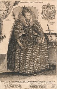 Elizabeth, dronning af England, ca. 1603 (gravering)