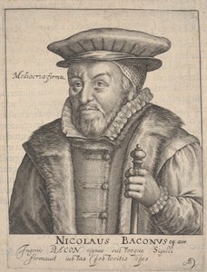 Nicholas Bacon af Crispin I de Passe