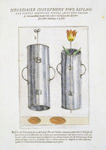 Apparat til genplantning af blomster, fra 