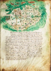 Kort over Paxos, ca. 1420 (pergament)