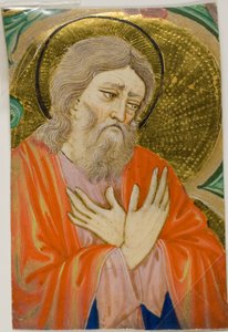 Helgen i en historisk initial fra en korbog