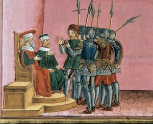 Præsterne minder Pontius Pilatus om, at Jesus havde forudsagt sin opstandelse af Cristoforo De Predis