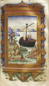 Oenone sørger ved synet af Paris med Helen Illustration til The Heroides af Ovid, 1485-1499
