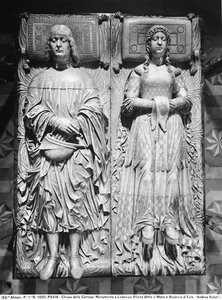 Begravelsestavle af Ludovico Sforza og Beatrice d