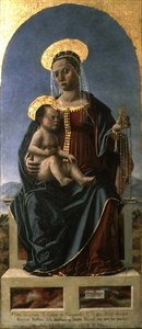 Madonna og barn af Cristoforo da Lendinara Canozzi or Canozi