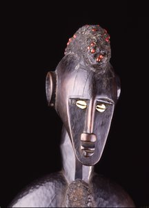 Kvindelig rytmepuder (træ) (detalje af 908540) af Culture Senufo
