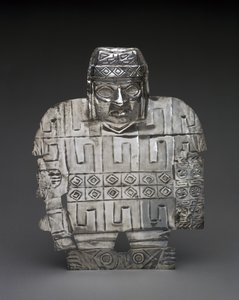 Warrior, 650-900 AD (hamret, skåret og jaget sølv) af Culture Wari