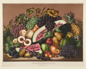 Amerikansk frugtstykke; Plade 2881 af Currier and Ives
