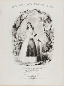 Venlig, venlig og blid er hun af Currier and Ives