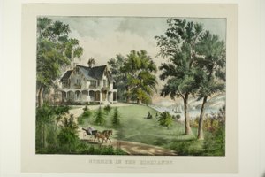 Sommer i højlandet af Currier and Ives