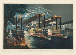 Mestrene i Mississippi af Currier and Ives