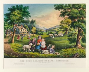 Livets fire årstider: barndom af Currier and Ives