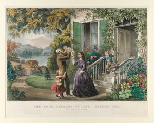 Livets fire årstider: middelalder af Currier and Ives