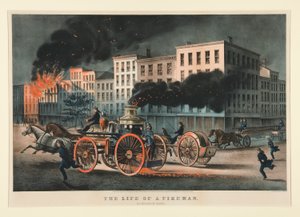 En brandmands liv / Metropolitan System. af Currier and Ives