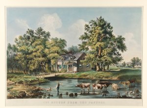 Tilbagekomsten fra Græsningen af Currier and Ives