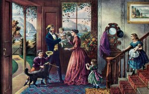 Styrkens sæson, middelalder, 1868. af Currier and Ives