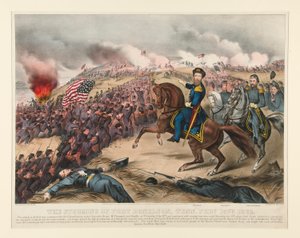 stormingen af Fort Donelson, Tenn. 15. februar 1862 af Currier and Ives