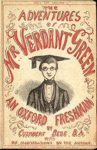 Forsideillustration til The Adventures of Mr Verdant Green An Oxford Freshman af Cuthbert Bede
